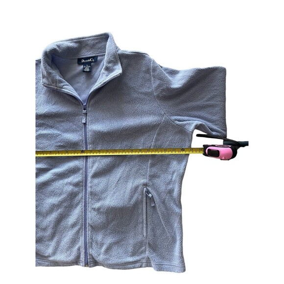 Denim & Co Women's Jacket Blanket Fleece Zip Front Lavender Size 1X - Picture 4 of 5